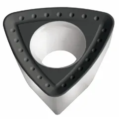 Triangle-shaped indexable milling insert with WKP25S grade, designed for face and shoulder milling of steel and cast iron. Suitable for medium to heavy roughing operations in industrial machining environments. Manufacturer part number 6071662.