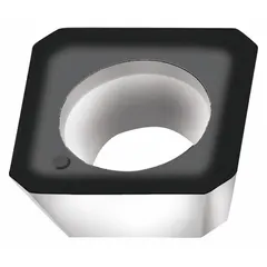 Square indexable milling insert with 12 mm inscribed circle and 4.76 mm thickness, featuring negative rake geometry. Designed for general-purpose face and shoulder milling on steel, stainless steel, and cast iron in medium-duty machining operations.