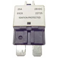 Automotive Circuit Breaker: CB227, 28V DC, 2 kA at 28V DC, Blade (MPN CB227-25)