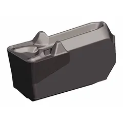 Indexable carbide insert for parting and grooving operations on turning centers and lathes. Geometry designed for chip control and stability during cut-off and grooving applications. Identified by manufacturer part number 6470850.