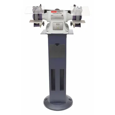 Dayton Bench Grinder with Stand: Variable Speed, 1/2 hp, 6 in Max Wheel Dia, 3,600 RPM - Variable-Speed Pedestal Grinders
