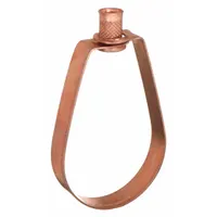 Swivel Loop Hanger: Copper-Plated Steel, For 3 in Pipe, For 1/2 in Threaded Rod (MPN 0500407002)