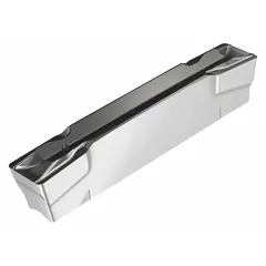 This indexable insert is designed for parting and grooving operations in machining. It is used for precision cutting in metalworking applications such as turning and cutoff tasks on lathes.