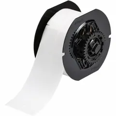 Vinyl, white matte precut label roll for wire identification. Wraps around wires from 16 AWG to 8 AWG. Used with BBP33 printer and B30-R4300 ribbon. Suitable for marking wires in control panels and electrical installations.