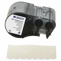 Combined Label and Ribbon Cartridge: 1 1/2 in x 20 ft, Vinyl, Clear (Gloss), Indoor/Outdoor (MPN M5C-1500-595-CL-WT)