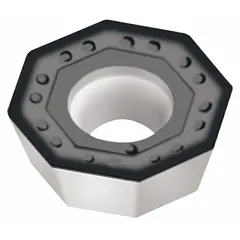 Octagon indexable milling insert with eight cutting edges for high-feed milling operations. Designed for roughing and semi-finishing in steel and cast iron. Grade WAK15 with chipbreaker optimized for high feed rates.