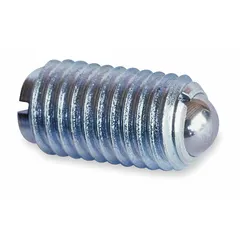 This hex-drive ball plunger features an 18-8 stainless steel body with a 400 series stainless steel ball. It has an M10x1.5 thread and a 10 mm body diameter. Supplied in a pack of 10, it is used for spring-loaded positioning and holding in jigs, fixtures, and indexing applications.