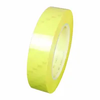 Polyester film tape with rubber adhesive, 1.97 mil thick, yellow. Used for insulating and protecting electrical connections in industrial machinery, control panels, and wiring harnesses. The yellow color aids in phase marking or safety identification
