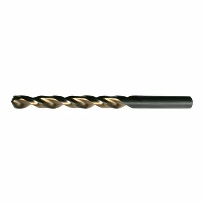 CLE-LINE Jobber Length Drill Bit: 29/64", 135° Split Point, Black & Gold HSS - Chip-Clearing High-Speed Steel Jobber-Length Drill Bits