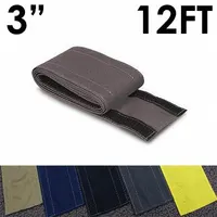 Cable protector: 3 in Overall Wd, 12 ft Lg, Nylon, Gray (MPN CC-SC-3-12-GY)