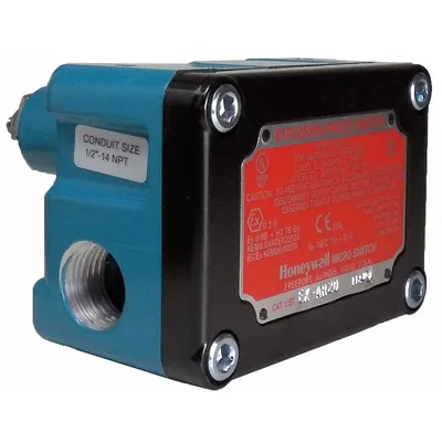 Honeywell Non Plug-In Limit Switch: Roller Lever, Metallic, Non Plug-In, EX - Rotary-Motion Limit Switches without Levers