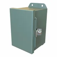HAMMOND Electrical Enclosure: Steel, 6 in x 4 in x 4 in, NEMA 12/13/3R/4, Solid Cover, Hinged (MPN HJ644HLP)
