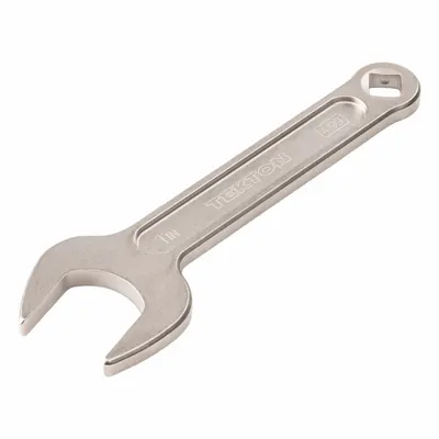 TEKTON Open End Wrench: Chromium Molybdenum Steel, Satin, 1 in Head Size - SAE, Single End, Open End Service Wrenches