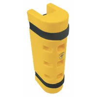 RACK SENTRY Pallet Rack Guard: Strap-On, On Upright, 3 1/4 in x 5 1/4 in x 18 in, Thermoplastic (MPN RS80)