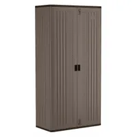 SUNCAST Storage Cabinet: 40 in x 20 1/4 in x 80 1/4 in, Recessed Pull Handle & Padlock Hasp, Frame (MPN BMC8000)