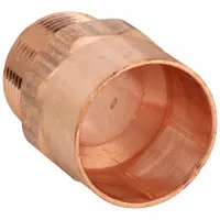 NIBCO Sweat Fitting Adapter: 1 in CTS x 1 1/4 in Pipe, Cup x MNPT, Wrot Copper (MPN 604R 1x11/4)