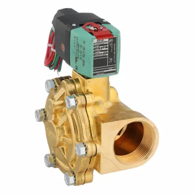 REDHAT Solenoid Valve: 2-Way, Normally Closed, 1 1/2 in Pipe Size, 24 to 120V AC/DC - 2-Way/2-Position, Normally Closed Solenoid Valves