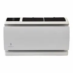This commercial-grade through-the-wall air conditioner provides 10,000 BtuH cooling capacity for spaces from 100 to 350 sq ft. It operates on 230V AC with a NEMA 6-15P plug and has a CEER rating of 13.0. Built-in Wi-Fi enables remote control and monitoring. Suitable for permanent installation in hotels, offices, or apartments.