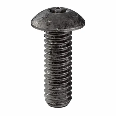 TAMPER-PRUF SCREW Tamper Resistant Screw: #8-32 Thread Size, 1/2 in Lg, Steel, Black Oxide - Button Head Tamper-Resistant Machine Screws