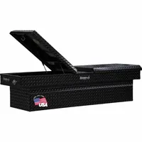 BUYERS PRODUCTS Crossover Truck Box: Crossover Truck Box, Gull Wing Lid Lid, 71 in Overall Wd, Black (MPN 1720413)