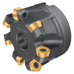 This indexable face mill is designed for high-feed face milling operations on steel, stainless steel, and cast iron. With a 63 mm diameter, it is suitable for industrial machining in sectors such as automotive, aerospace, and general engineering.