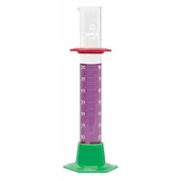 SIBATA Graduated Cylinder: 50 mL, B, To Contain (TC), 1 mL Graduation Increments - mL, 2 mL – 50 mL (MPN 2355-50)