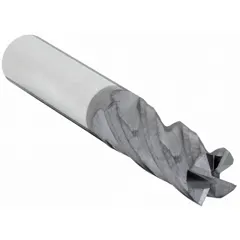 General purpose carbide square end mill with 7/32" mill diameter, 5/8" length of cut, 4 flutes, and AlTiN coating. Suitable for milling steel, stainless steel, and cast iron in industrial manufacturing and tooling operations.