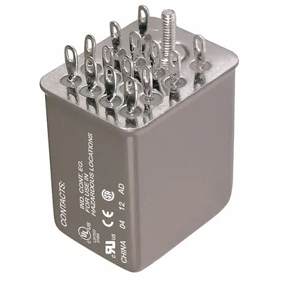 SCHNEIDER Hermetically Sealed Relay: Socket Mounted, 3 A Current Rating, 120V AC - Socket-Mounted Relays