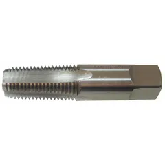 This general purpose pipe tap cuts internal NPT threads in pipe and conduit fittings. The semi-bottoming chamfer enables threading close to the bottom of blind holes. It is suited for use in plumbing, HVAC, and industrial piping systems on ferrous materials.