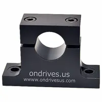 Linear Shaft Support: SBLM, For 30 mm Shaft Dia, Anodized Aluminum, Linear Shafting (MPN SBL-30M)