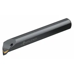 Indexable boring bar for precision internal turning operations in metalworking. Designed for use in machining centers and lathes to enlarge, contour, or finish bores in steel, stainless steel, and cast iron workpieces. Accepts indexable inserts with specific geometry for internal turning.