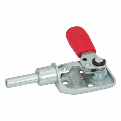 JW WINCO Push-Pull Toggle Clamp: Flange Base Mounting, Std Counter-Clockwise Handle - Standard Straight-Line Toggle Clamps