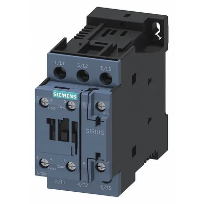 Siemens Power Contactor: Non-Reversing, 3 Poles, 3NO Contacts, 12 A - Non-Reversing IEC Contactors