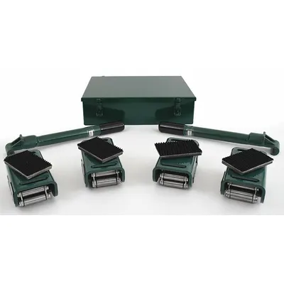 HILMAN ROLLERS Machine Roller Kit: 16,000 lb, 3 15/16 in Deck Ht, 4 in L x 2 1/2 in W - Machine Roller Kits