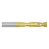 APPROVED VENDOR Square End Mill: Carbide, TiN Coated, 2 Flute, 1" Mill Dia, 2-1/4" LOC, 5" OAL (MPN 213-001091)