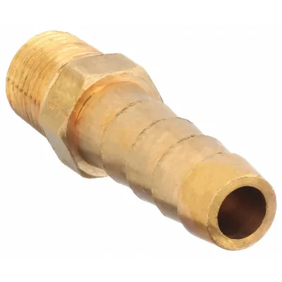OEM Low-Lead Brass Rigid Barbed Hose Fitting - Low-Lead Brass Multipurpose (Air, Water, Chemical) Rigid Barbed Hose Fittings