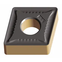 Diamond indexable turning insert with CNMG geometry and WMP20S grade. Designed for turning operations on non-ferrous materials and composites, offering wear resistance and good surface finish.