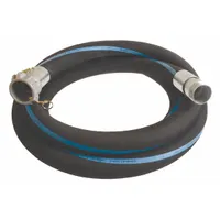 Water Suction and Discharge Hose: 4 in Hose Inside Dia., 150 psi, Black, 4 in x 4 in Fitting Size (MPN RSG400-10CN-G)
