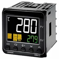 OMRON Temperature Controller: E5CC, 1/16 DIN Size, Linear/RTD/Thermocouple, 100 to 240V AC, Digital (MPN E5CC-QX2ASM-800)
