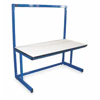 PRO-LINE Workstation: Adj Ht, Laminate, 60 in x 30 in, 750 lb Overall Load Capacity, Blue (MPN B6030SSP)
