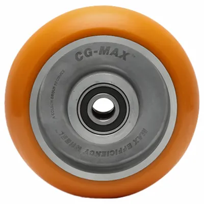 ALBION Caster Wheel: 4 in Wheel Dia., 2 in Wheel Wd, Polyurethane, 1,500 lb Load Rating - Polyurethane Tread on Aluminum Core Wheels