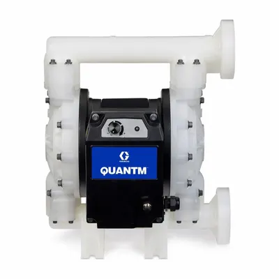 GRACO Electric Diaphragm Pump: Polypropylene Body, 1 1/2 in Fluid Connection Size - Polypropylene Housing EODD Pumps