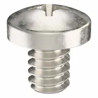 Machine Screw: #10-24 Thread Size, 1/4 in Lg, 316, Stainless Steel, Plain, Pan, Phillips, 50 PK (MPN ZSCRW-371)