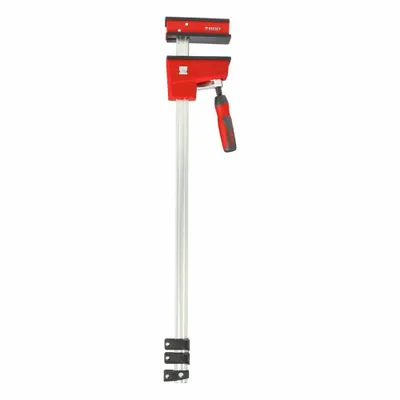 BESSEY Bar Clamp: Medium Duty, Screwdriver Handle, 24 in Jaw Opening - Max - Parallel-Jaw Nonmarring Bar Clamps