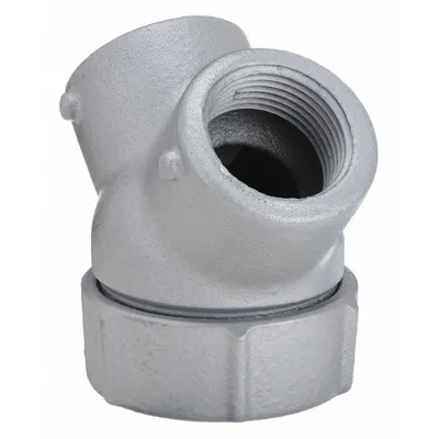 APPLETON ELECTRIC Capped Elbow - Haz Loc: Iron, Chromate Coated/Electroplated/Powder Coated - Hazardous Location Capped Elbows