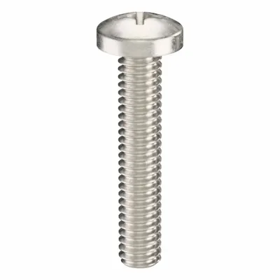 USA INDUSTRIALS Machine Screw: #8-32 Thread Size, 7/8 in Lg, 18-8, Stainless Steel, Plain - Pan Head Machine Screws