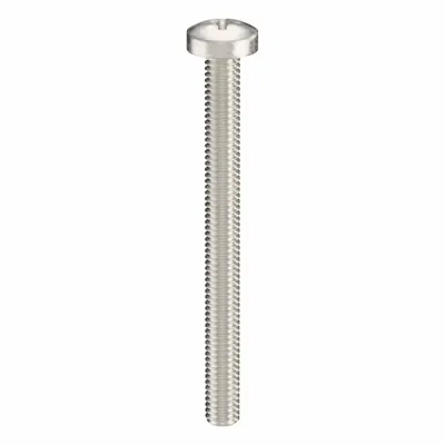 USA INDUSTRIALS Machine Screw: M4x0.70 Thread Size, 45 mm Lg, 316, Stainless Steel, Plain - Pan Head Machine Screws