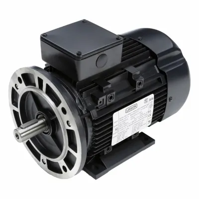 LEESON Metric Motor: 2 hp, C-Face/Rigid Base Mount, 90L Frame Size - C-Face with Rigid Base 3-Phase IEC Metric General Purpose AC Motors
