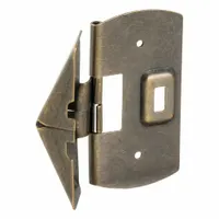 PRIME-LINE Window Lock: Flip Lock, Handle Not Included, Non-Handed, 2 in Overall Lg, Sash, Brown (MPN U 9929)