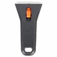 SLICE Scraper: Bld. Mat. Zirconium Oxide, Hdl. Mat. GFN/POM/TPEE, Stiff, Straight Bld. Shape (MPN 10591)